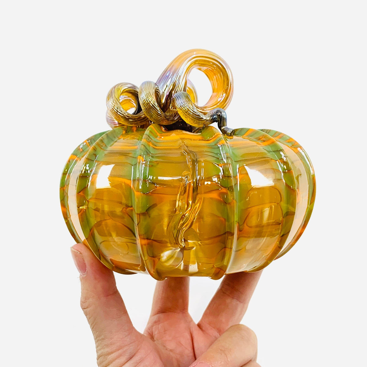 Daily Pumpkin 3537 Oops Squat Gabby Luke Adams Glass Blowing Studio 