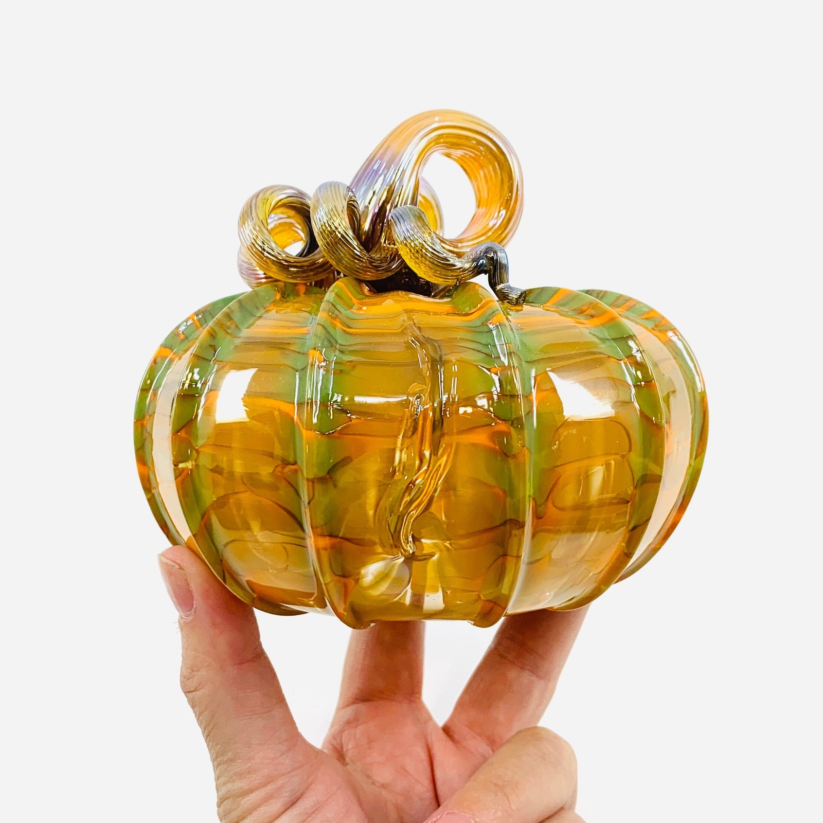 Daily Pumpkin 3537 Oops Squat Gabby Luke Adams Glass Blowing Studio 