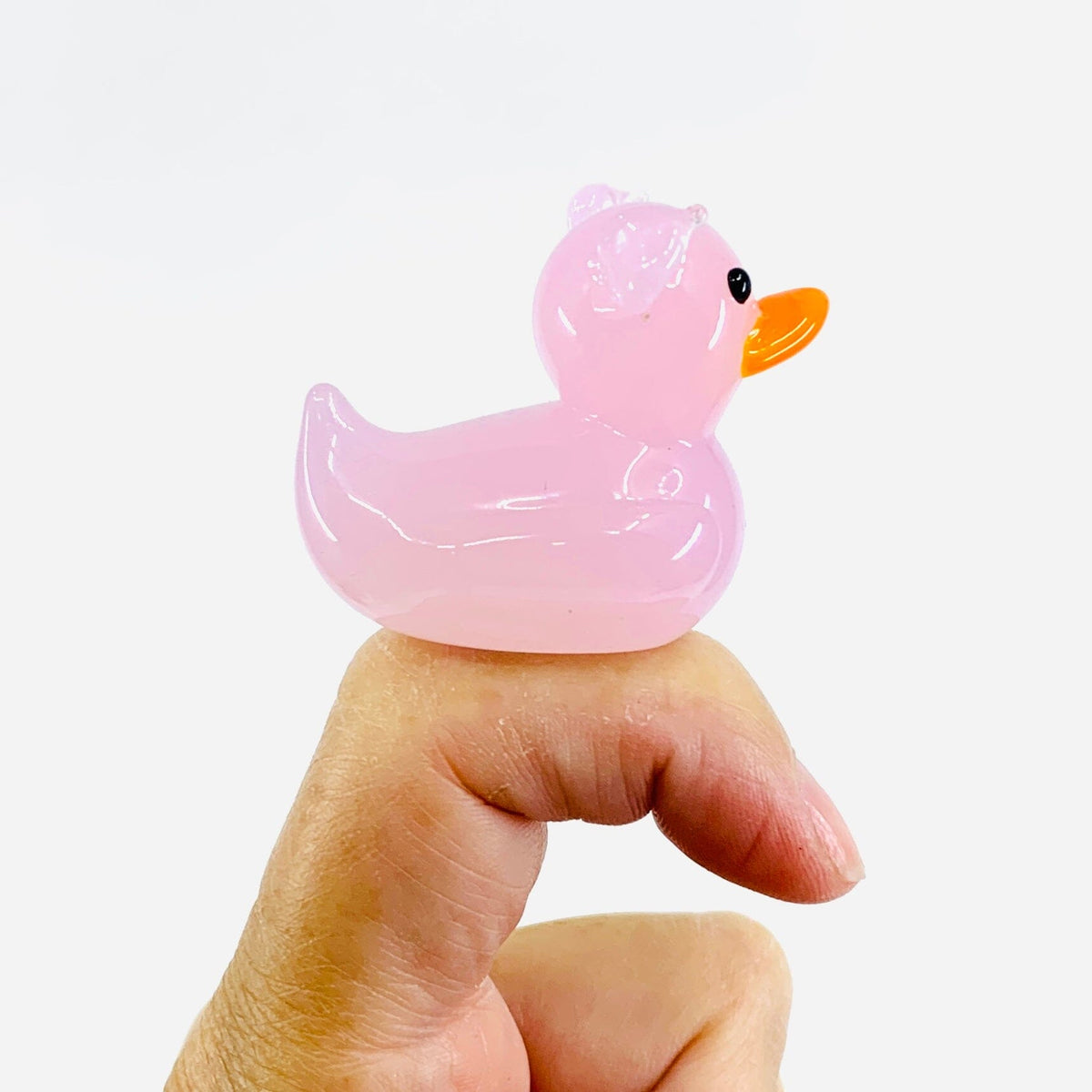 Piggy - Mini Glass Rubber Duck Miniature Alex 