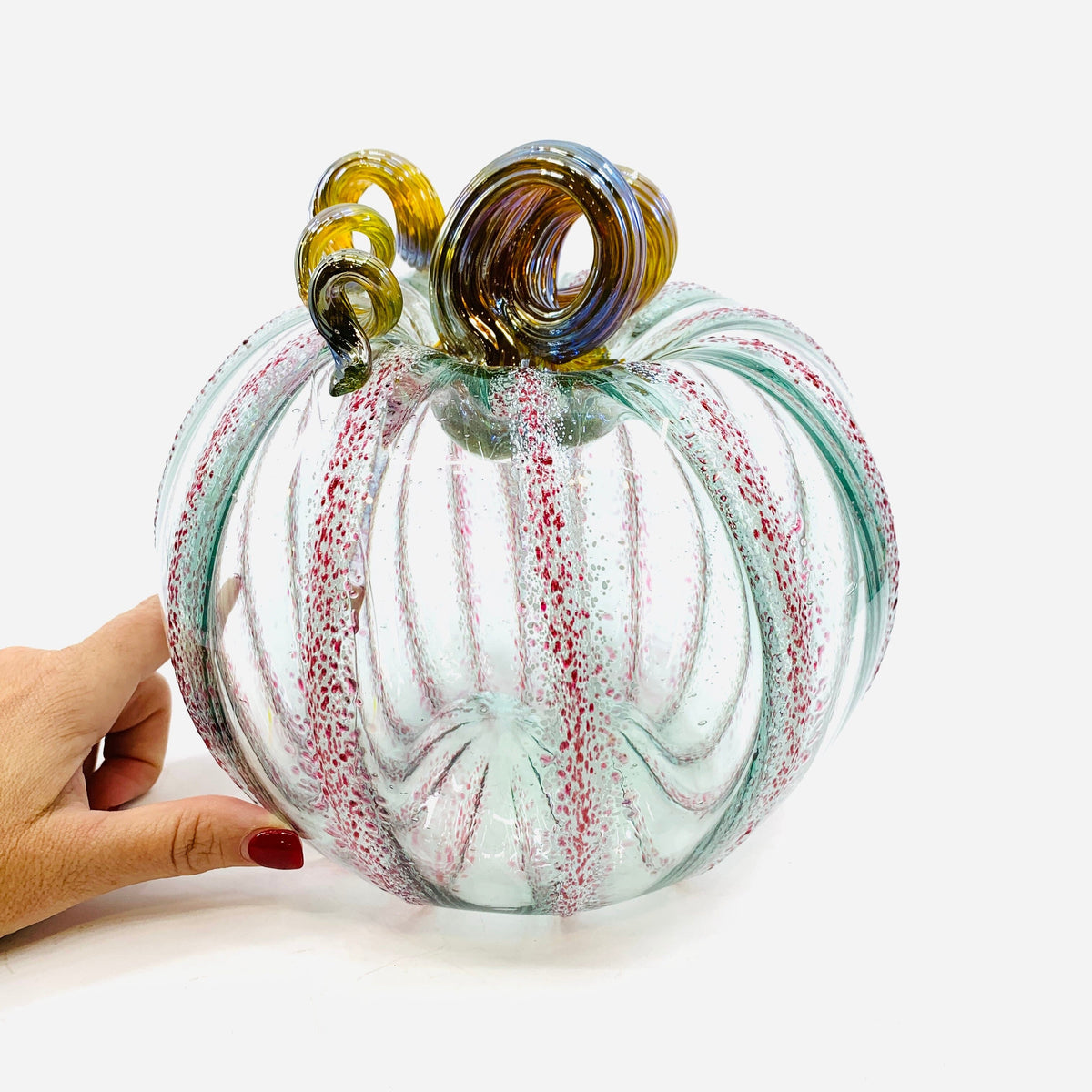 Daily Pumpkin 1056 Fairy Wings Large Gabby Luke Adams Glass Blowing Studio 