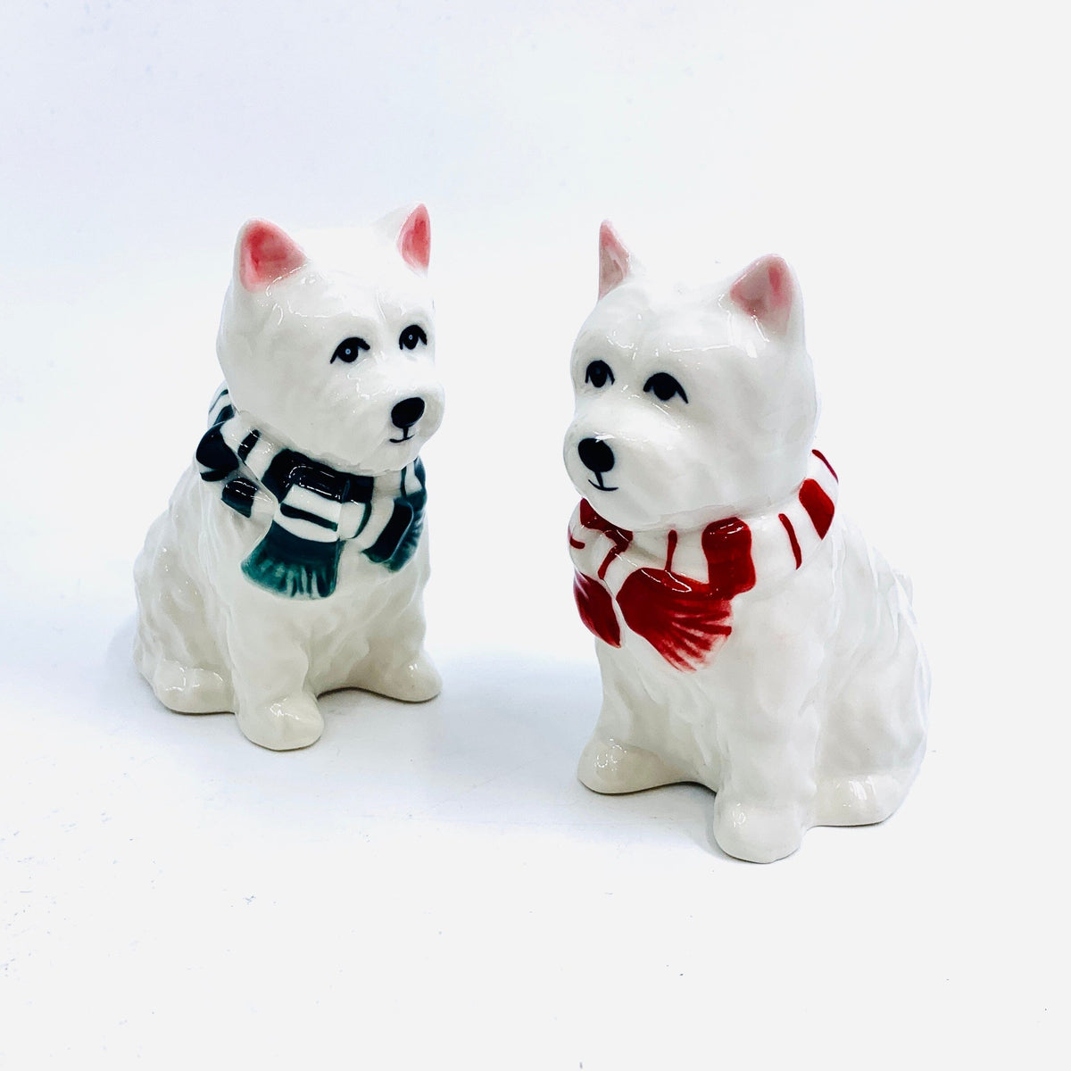 Scarf Westie Salt and Pepper Shakers COSMOS 
