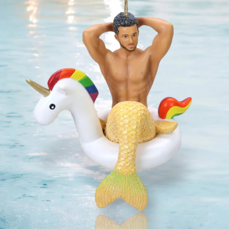 Mr. Unicorn Merman Ornament December Diamonds 