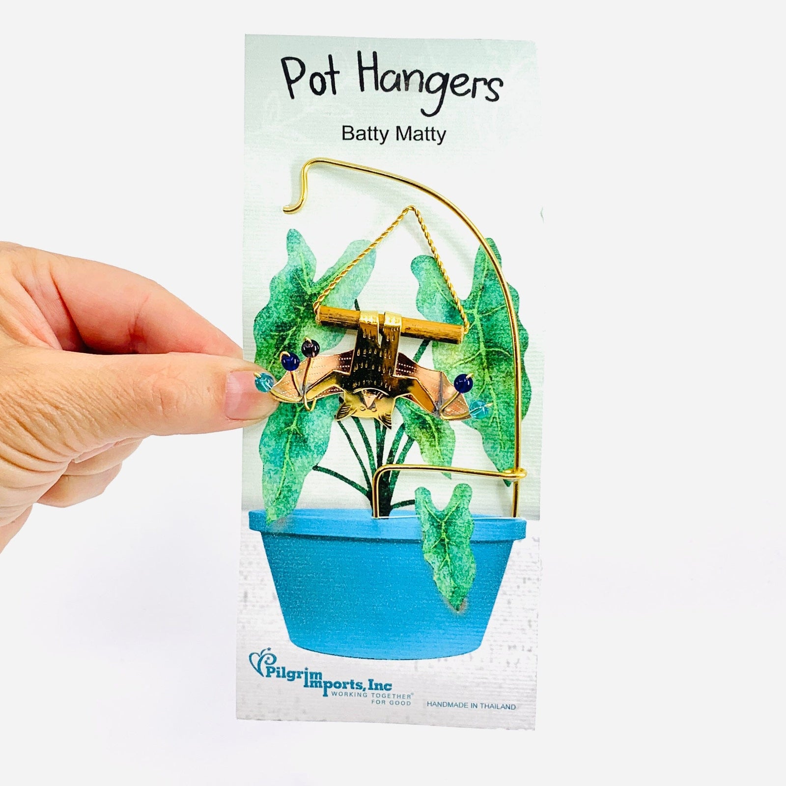 Plant Hangers 4, Batty Matty Miniature Pilgrim Imports 