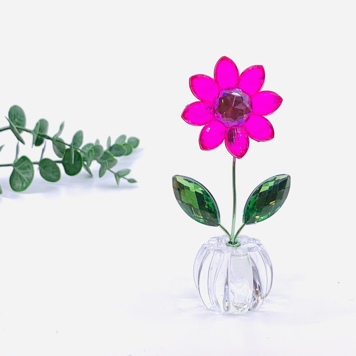 Acrylic Daisy 22, Pink Decor GANZ 