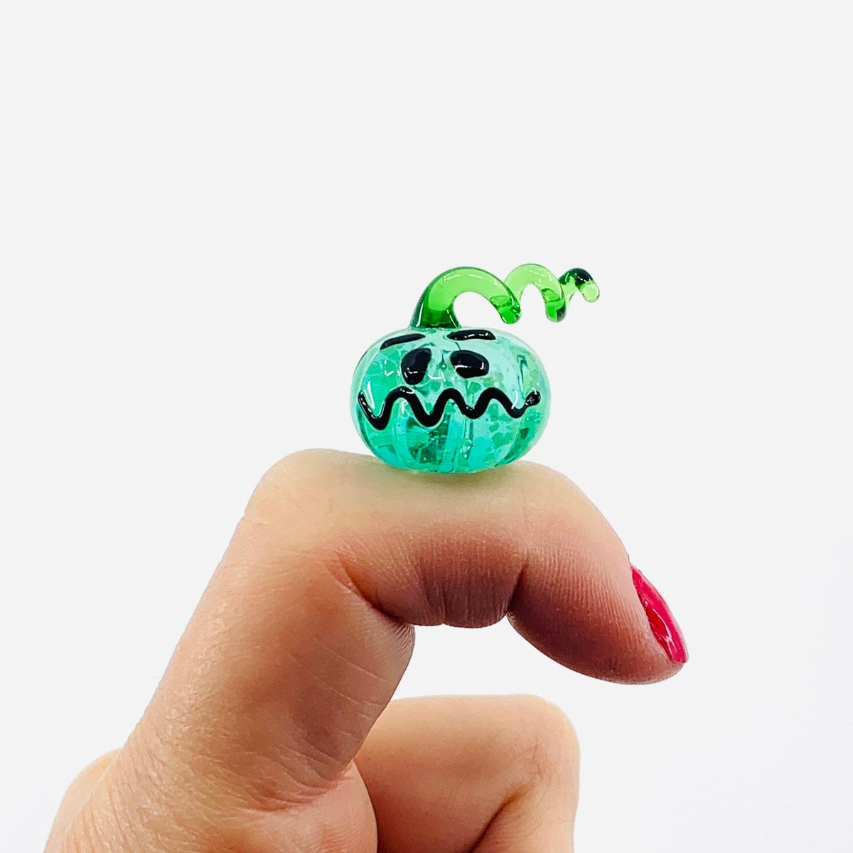 Glow In The Dark Jack - O - Lantern Pocket Charm PT189 Miniature GANZ Green 