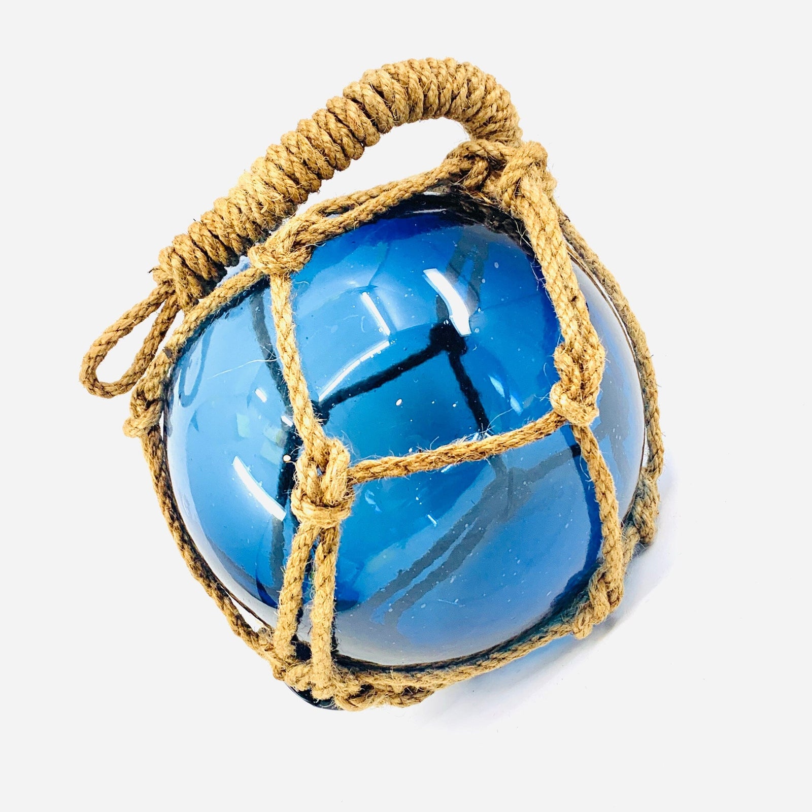 Nautical Glass Globe, Blue Decor Chesapeake Bay 