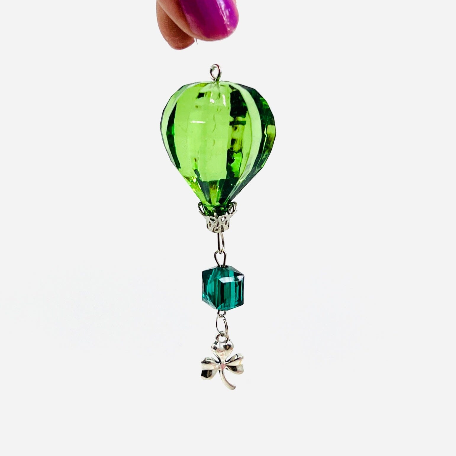 Mini Charm Balloon Crystal Ornament, Green Ornament GANZ 