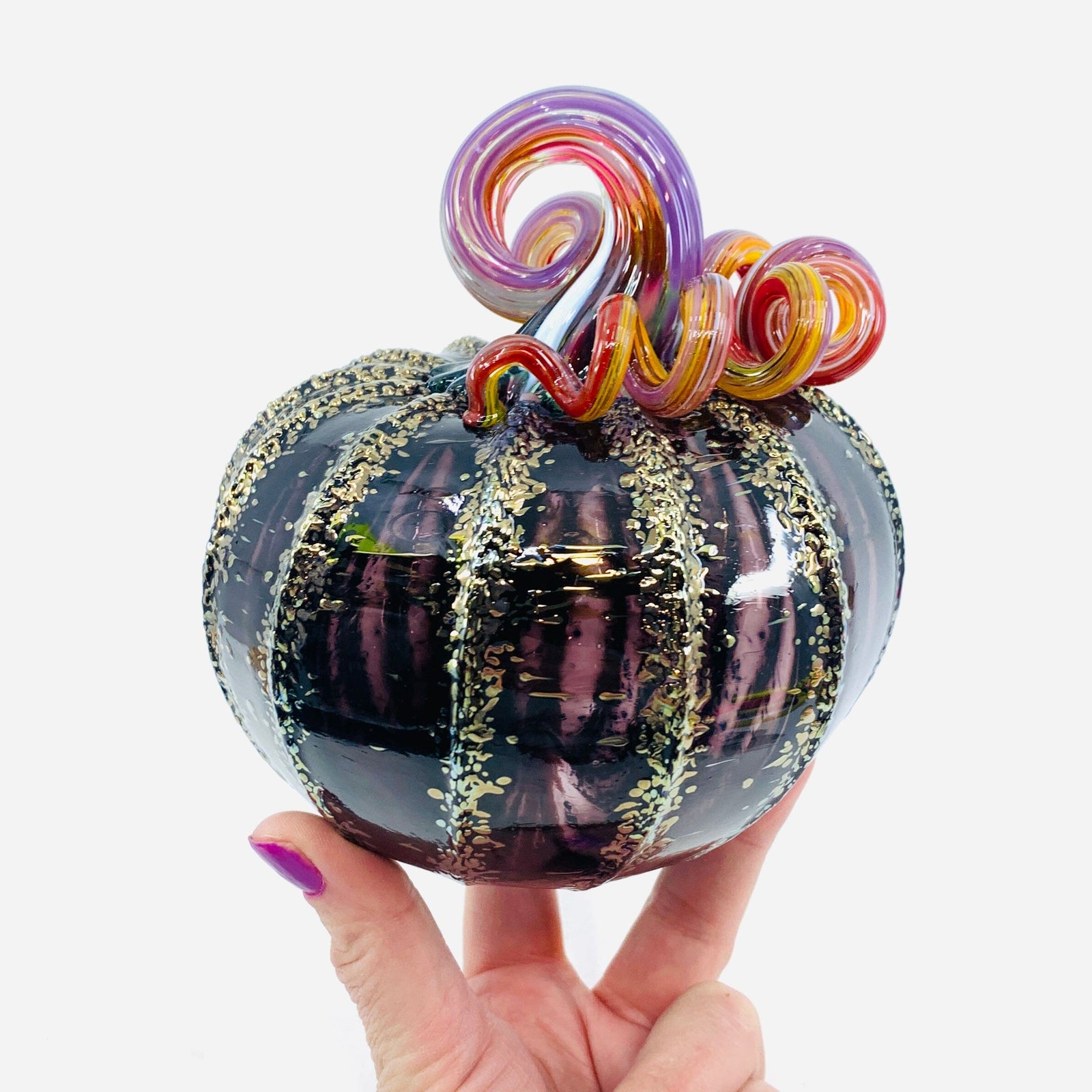 Daily Pumpkin 2968 Squat Gabby Luke Adams Glass Blowing Studio 