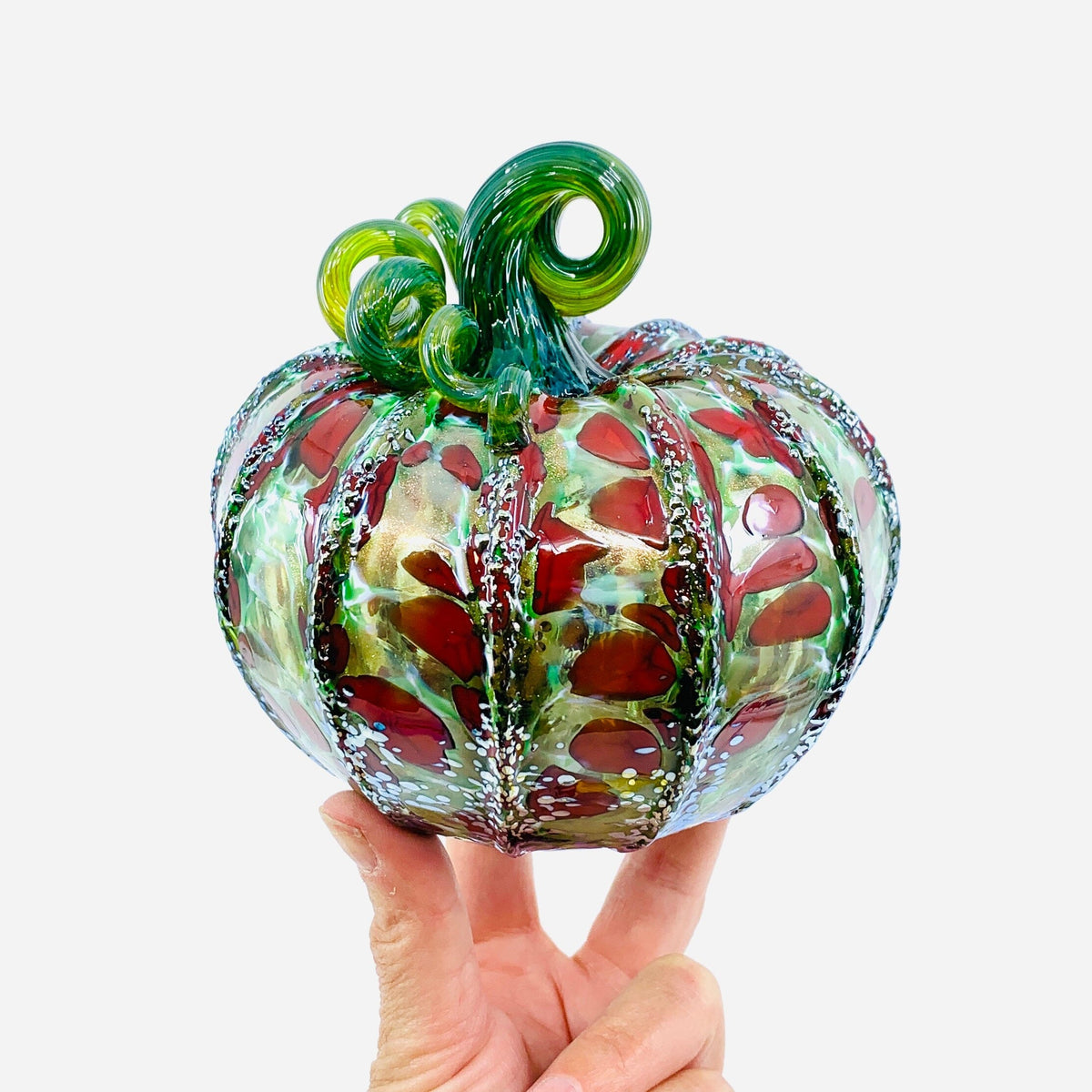 Daily Pumpkin 1446 Holiday Mirror Squat Gabby Luke Adams Glass Blowing Studio 