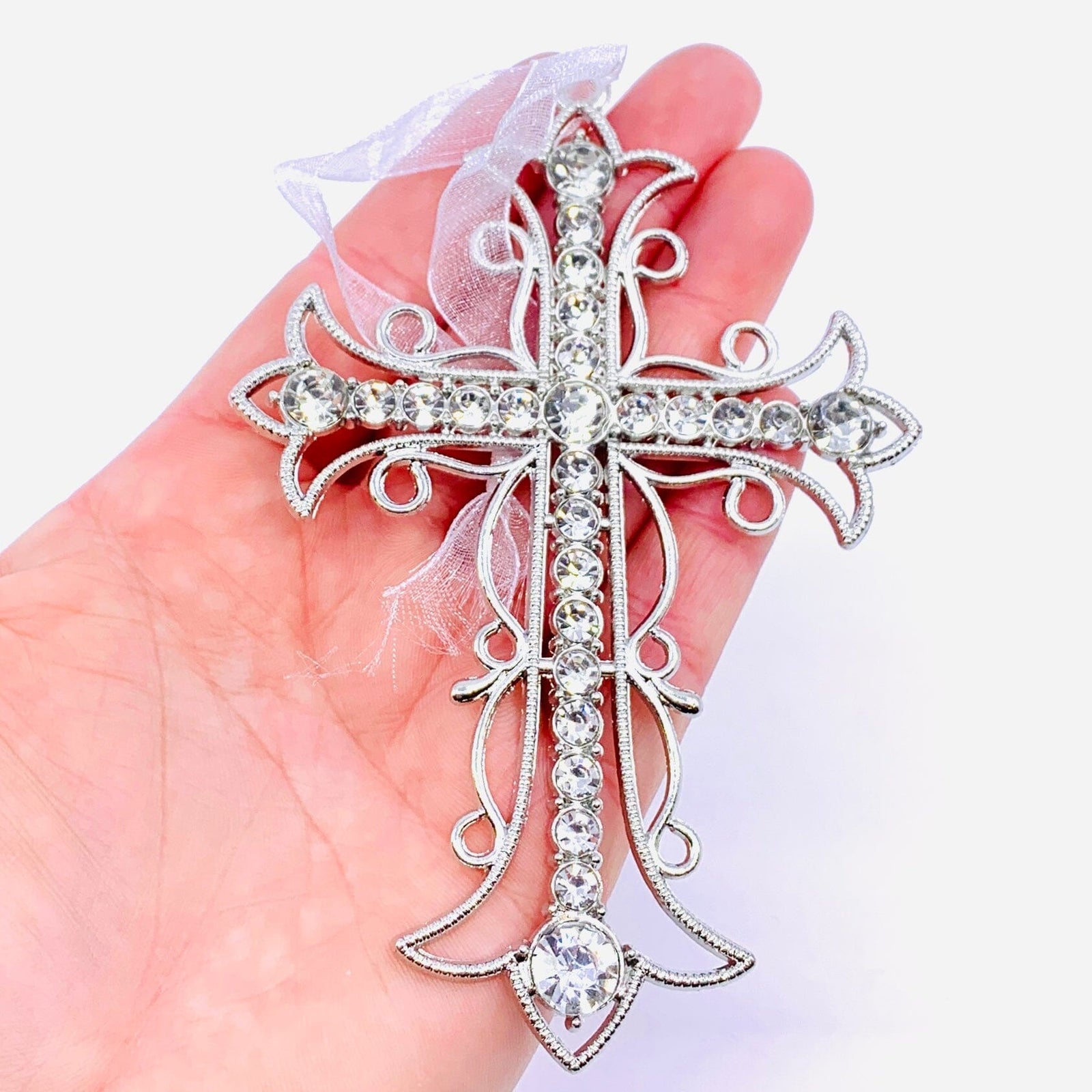 Crystal Cross Ornament Oak Street 