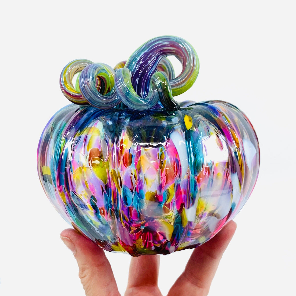 Daily Pumpkin 742 Squat Gabby Luke Adams Glass Blowing Studio 