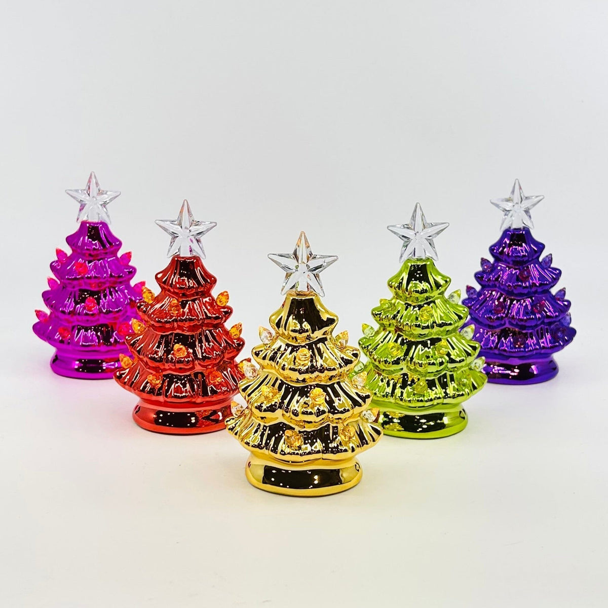 Metallic Lite-Up Red Tree - 9 One Hundred 80 Degrees 