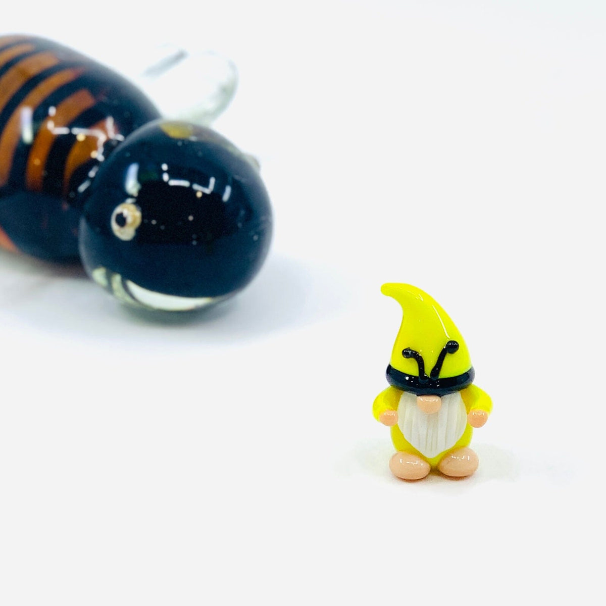Glass Worker Bee Gnomes Miniature Alex 
