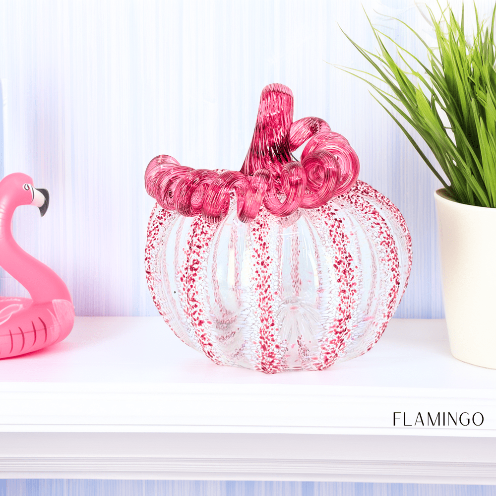 Flamingo Squat Pumpkin Production Pumpkin Luke Adams Glass Blowing Studio 