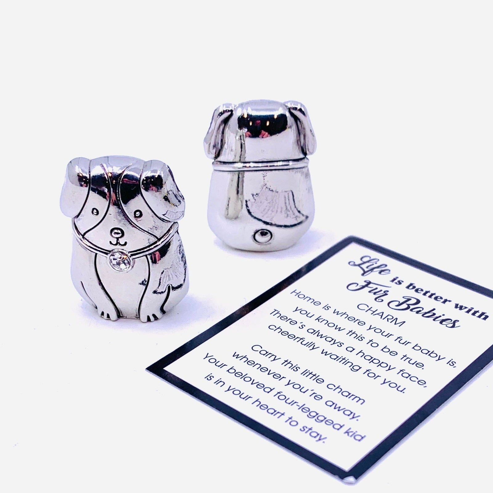 Life is better with Fur Babies Pocket Charm, Dog PT15 Miniature GANZ 