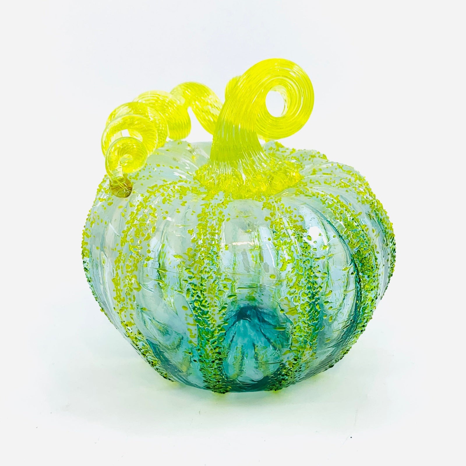 Daily Pumpkin 2744 Lemon Lime Soda Squat Gabby Luke Adams Glass Blowing Studio 
