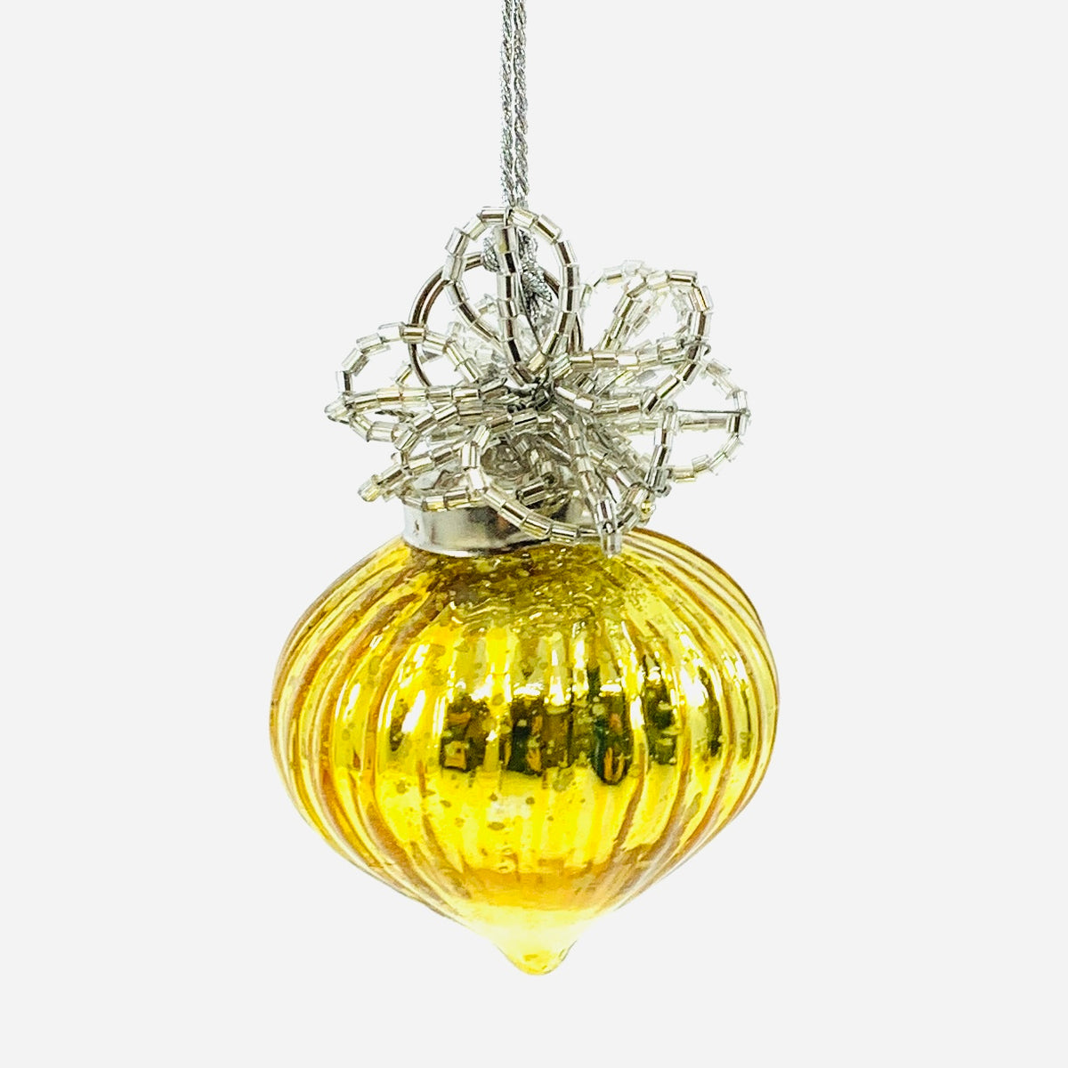 Beaded Jewel Ornament 76, Gold
