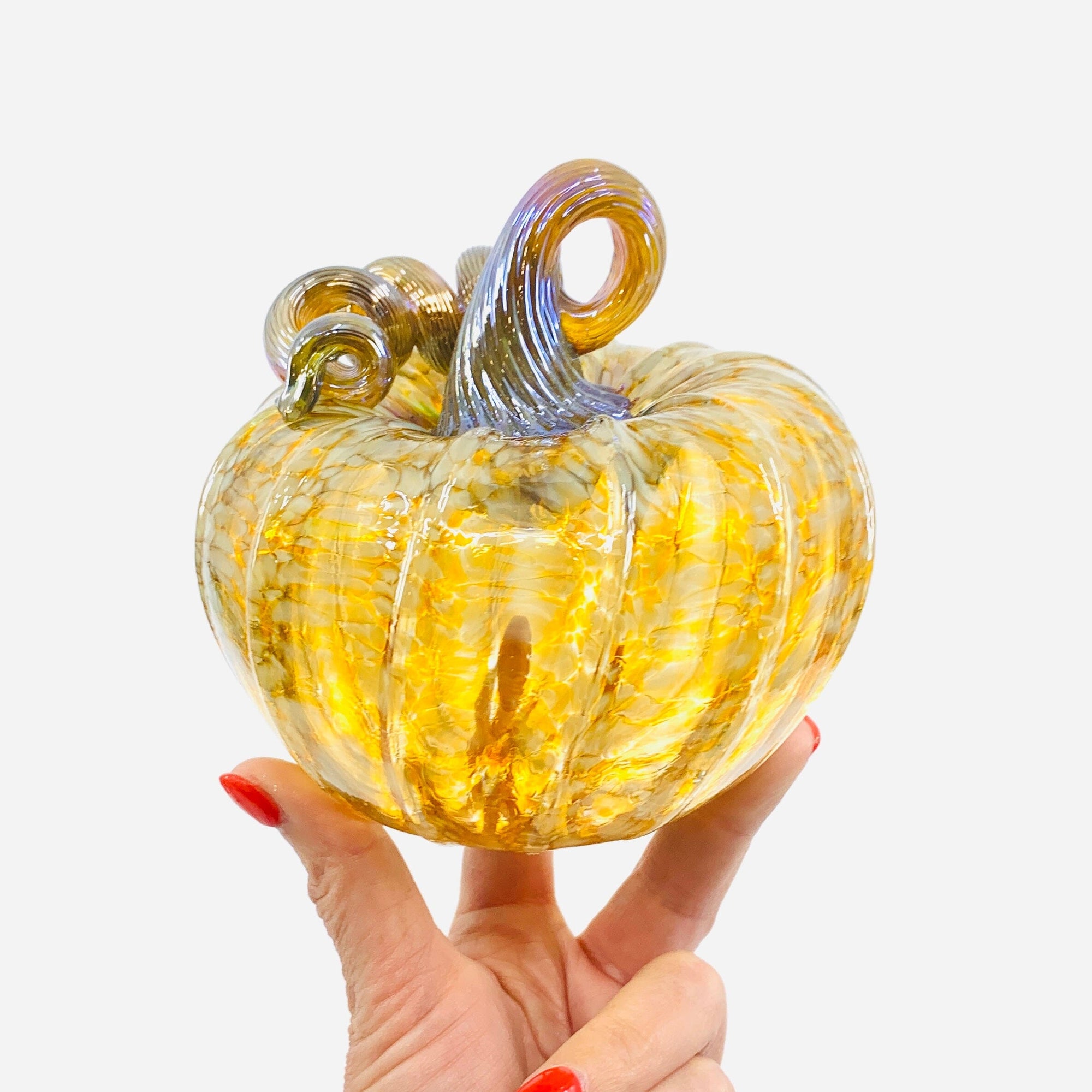 Daily Pumpkin 675 Holiday Squat Gabby Luke Adams Glass Blowing Studio 