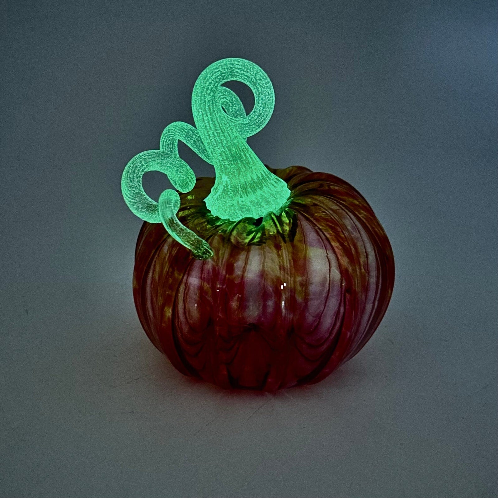 Daily Glow Pumpkin 3614 Mini Gabby Luke Adams Glass Blowing Studio 