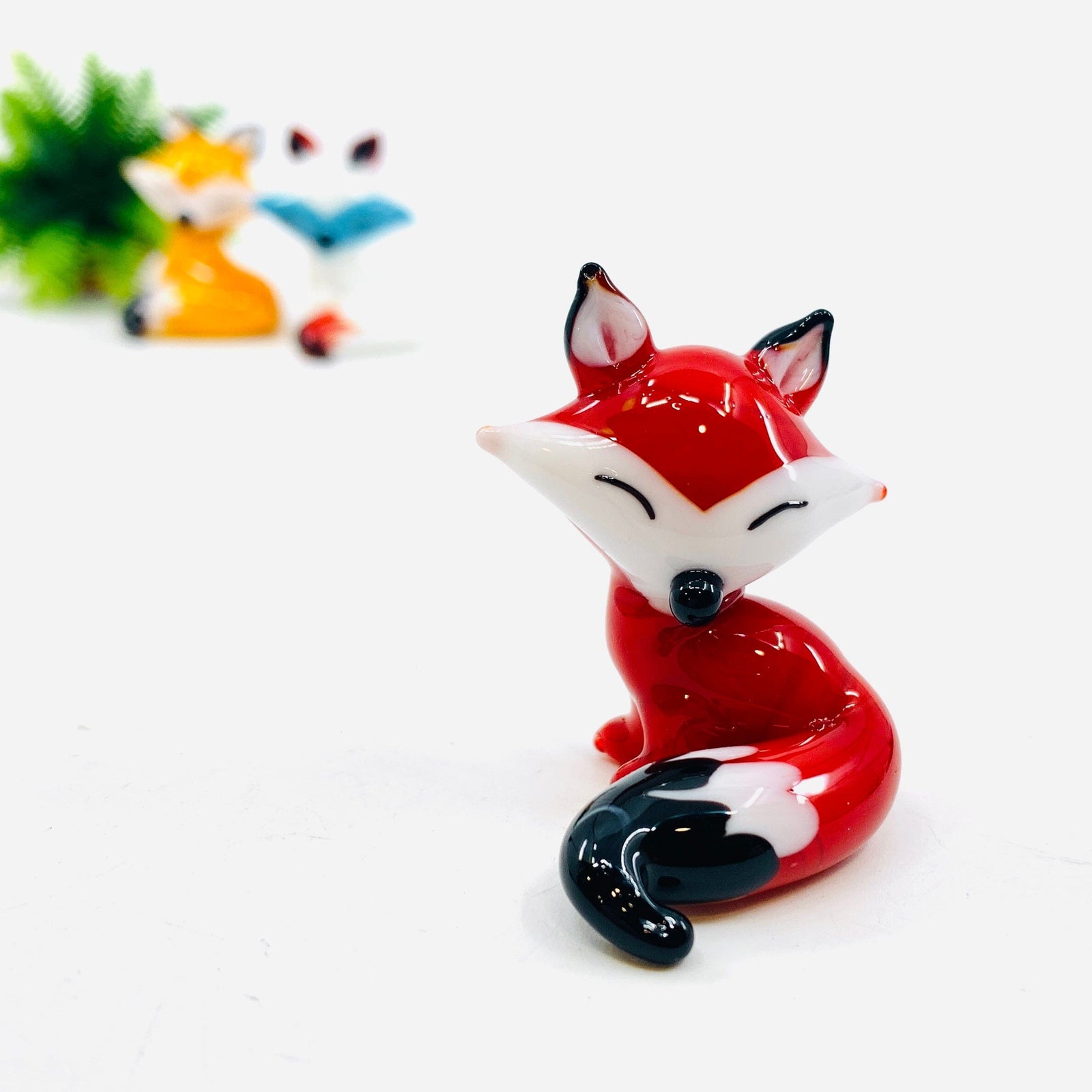 Glass Fox, Red Miniature Alex 