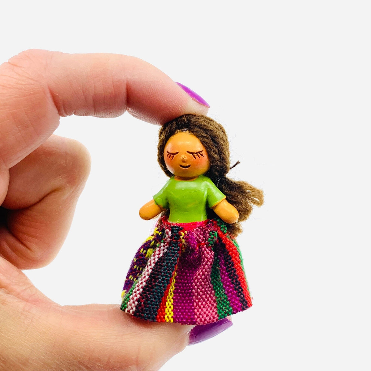 Your Very Own WORRY DOLL Charm - PT163 Miniature GANZ Green 