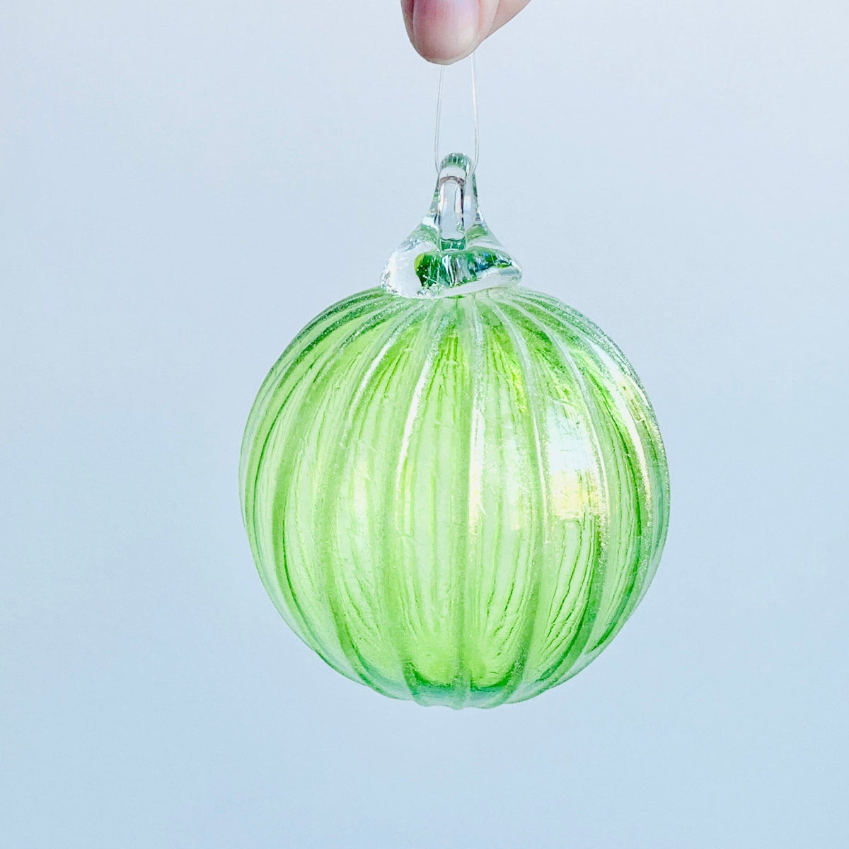 Lime Shimmer Ornament James Bilodeau 