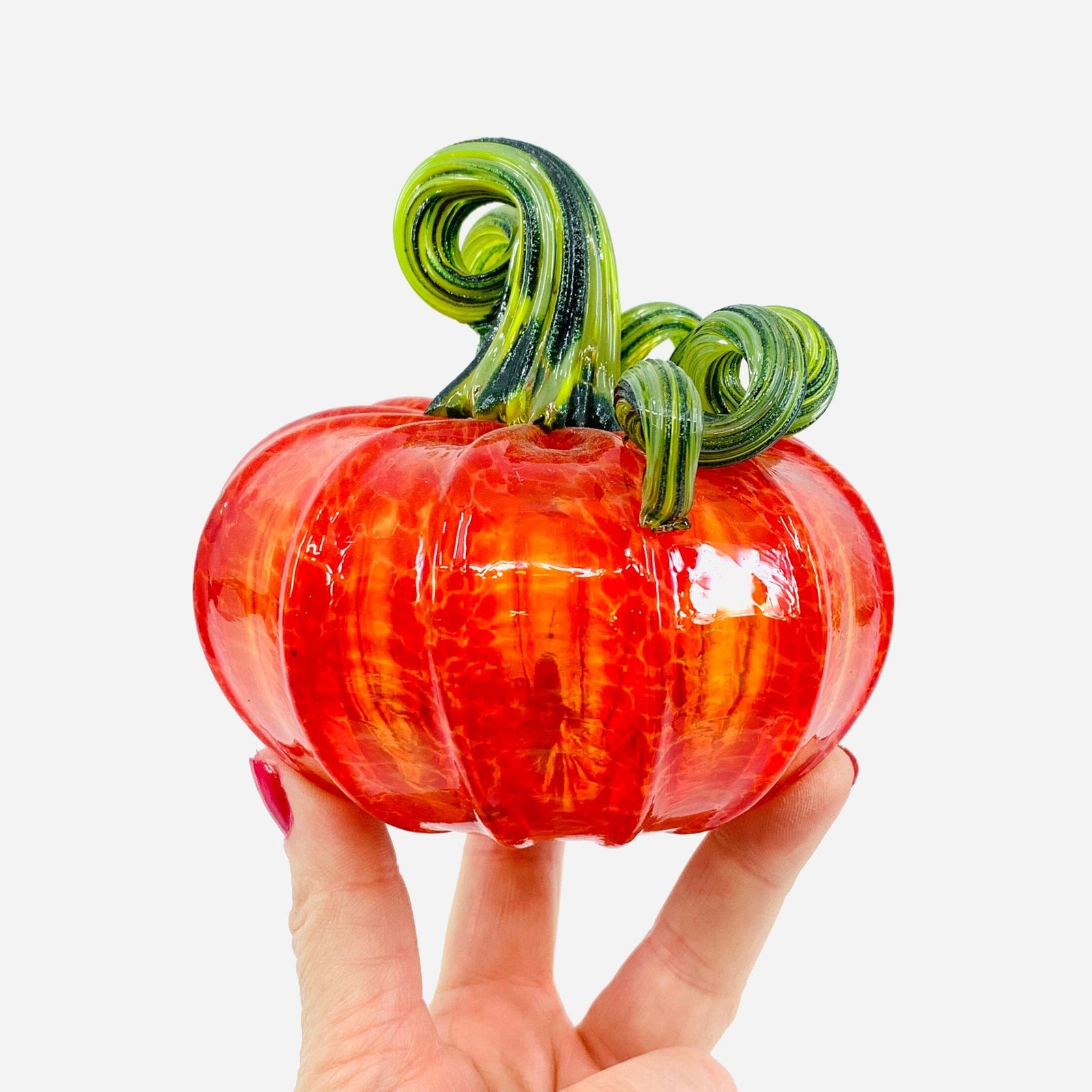 Daily Pumpkin 3678 Squat Gabby Luke Adams Glass Blowing Studio 