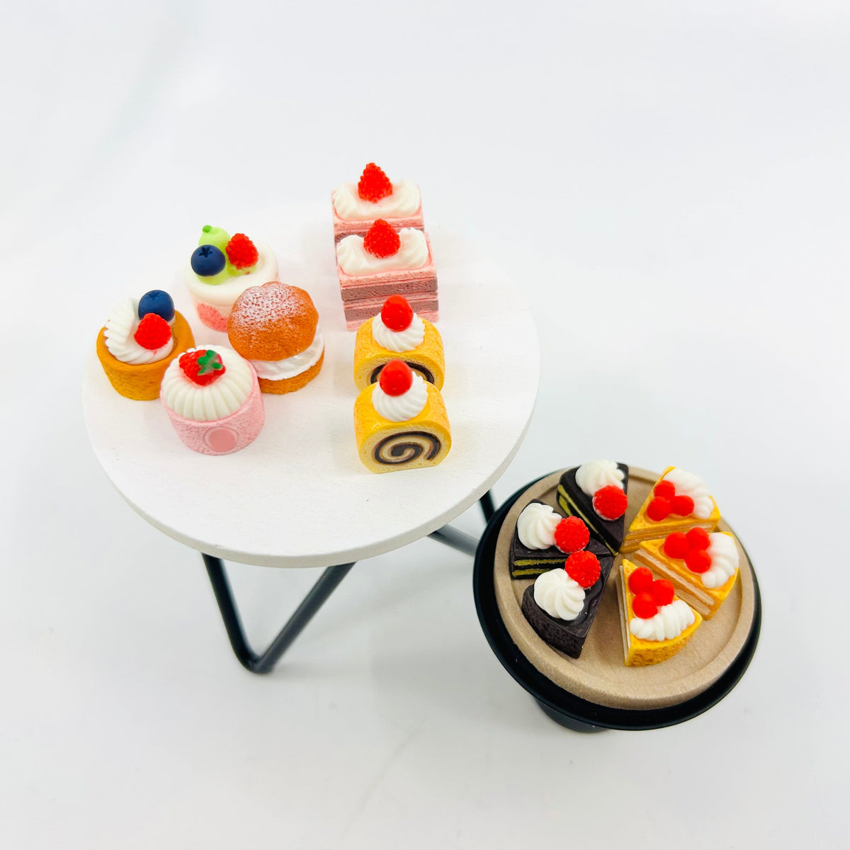 Miniature Display Pastry Tables - 