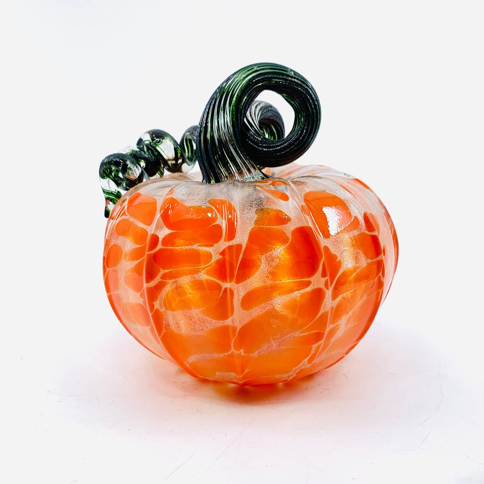 Daily Glow Pumpkin 214 Fall Squat Daily Pumpkin Luke Adams Glass Blowing Studio 