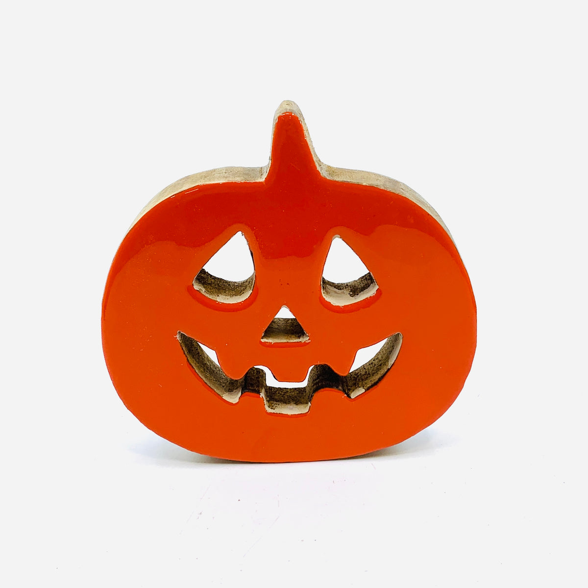 Wooden Jack-O-Lantern, Medium