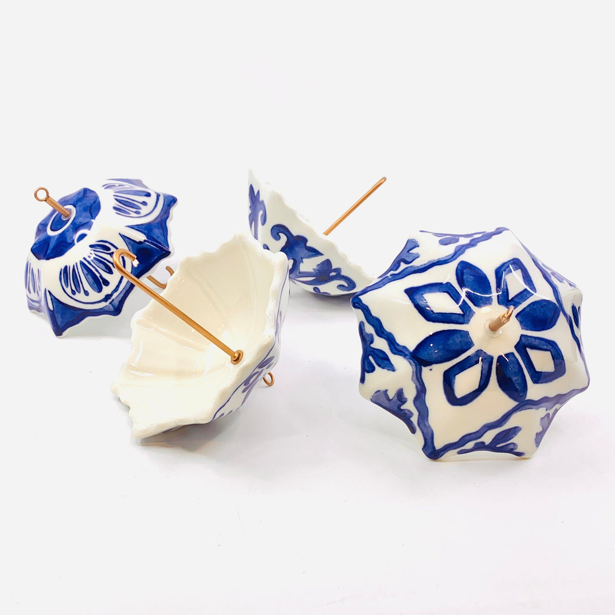 Stoneware Umbrella Ornaments Decor Creative Co-op 