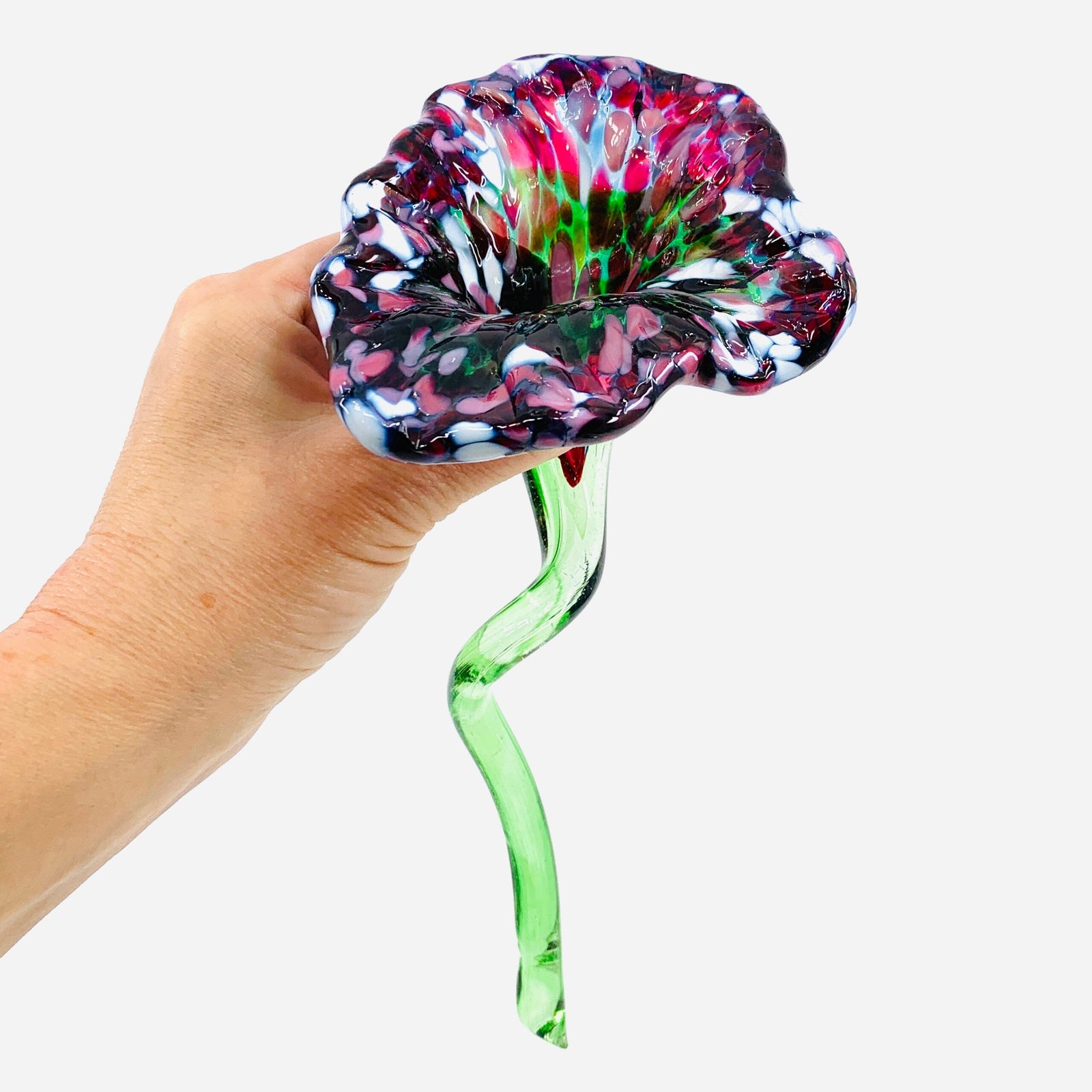 Pulled Glass Flower 70 Decor Luke Adams Glass Blowing Studio 