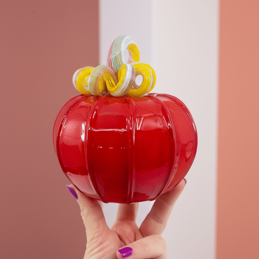 Daily Pumpkin 3588 Squat Gabby Luke Adams Glass Blowing Studio 