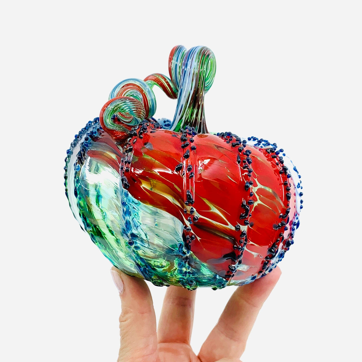 Daily Pumpkin 855 “Oops” Squat Gabby Luke Adams Glass Blowing Studio 