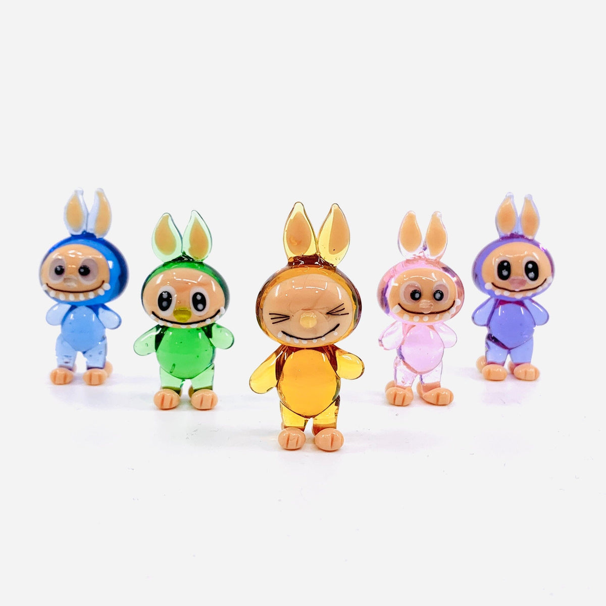 Glass Labubu Monsters, Blue Alex 