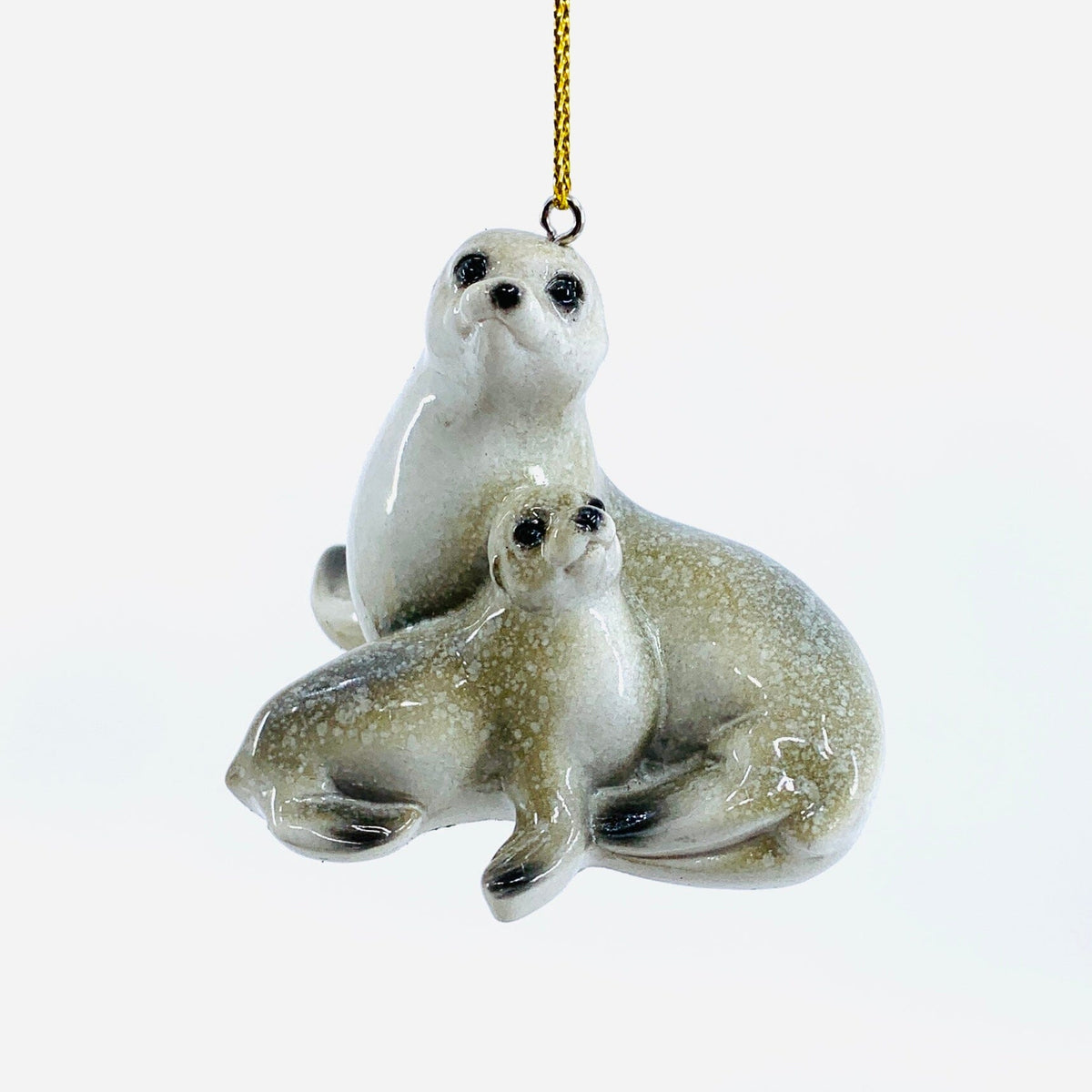 Mom and Baby Seal Ornament Chesapeake Bay 