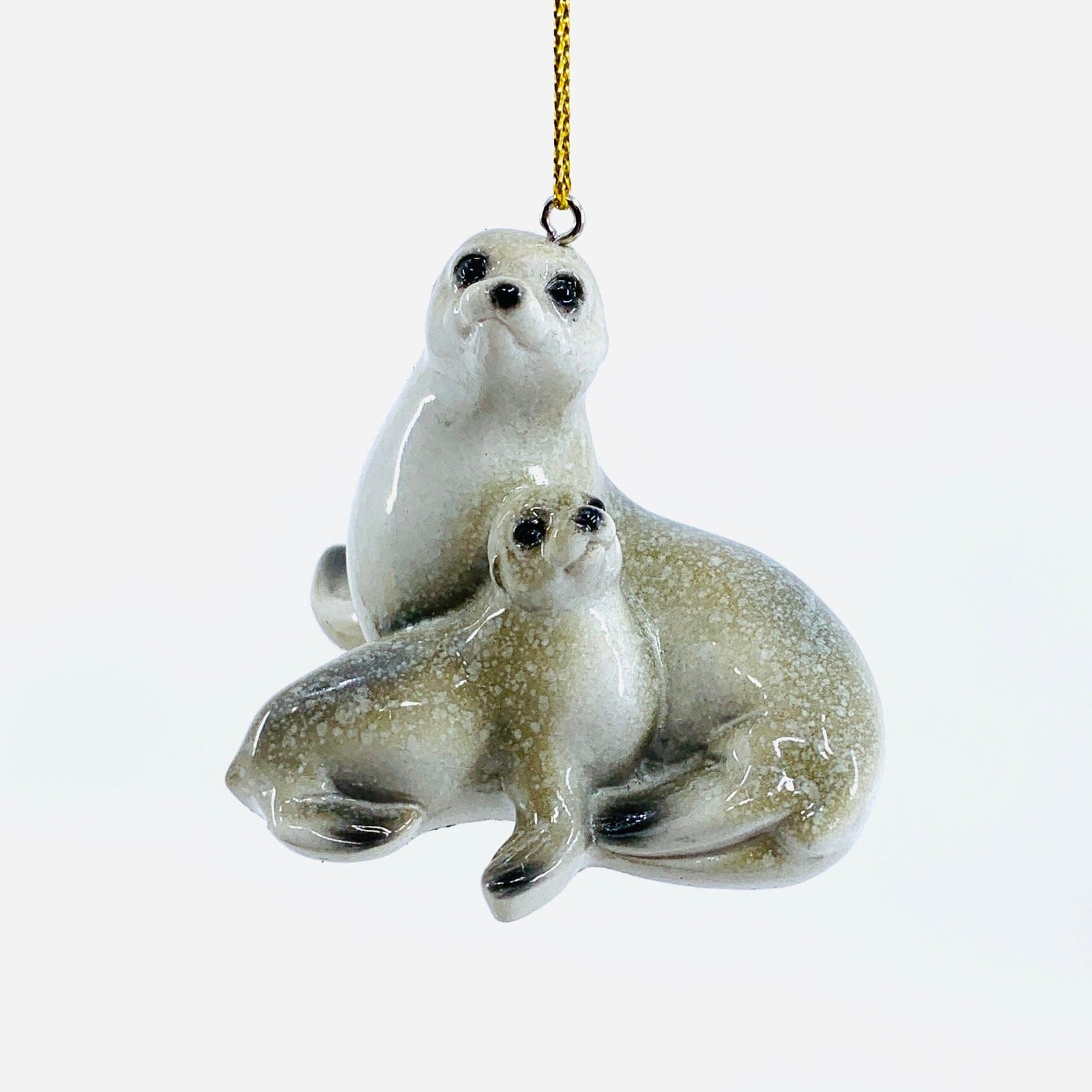 Mom and Baby Seal Ornament Chesapeake Bay 