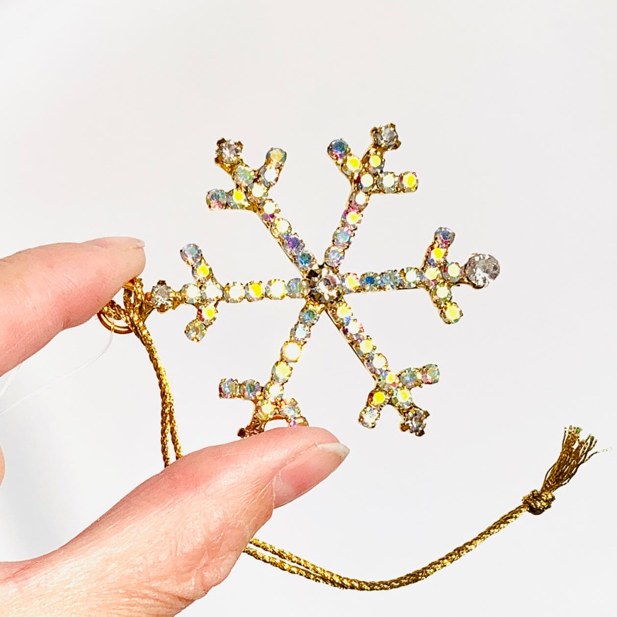 Snowflake Rhinestone Ornament 14 Oak Street 