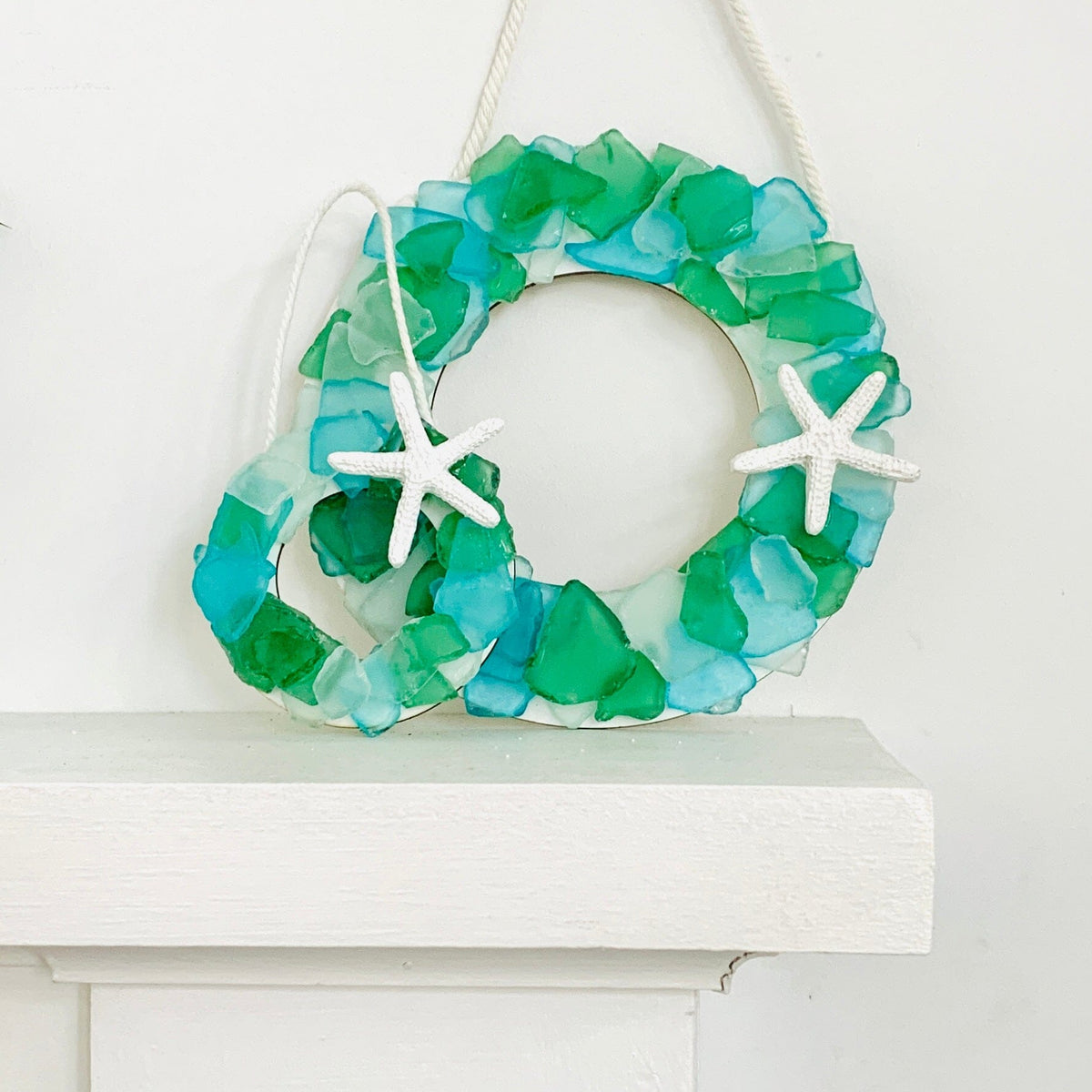 Sea Glass Wreath Ornament Chesapeake Bay 
