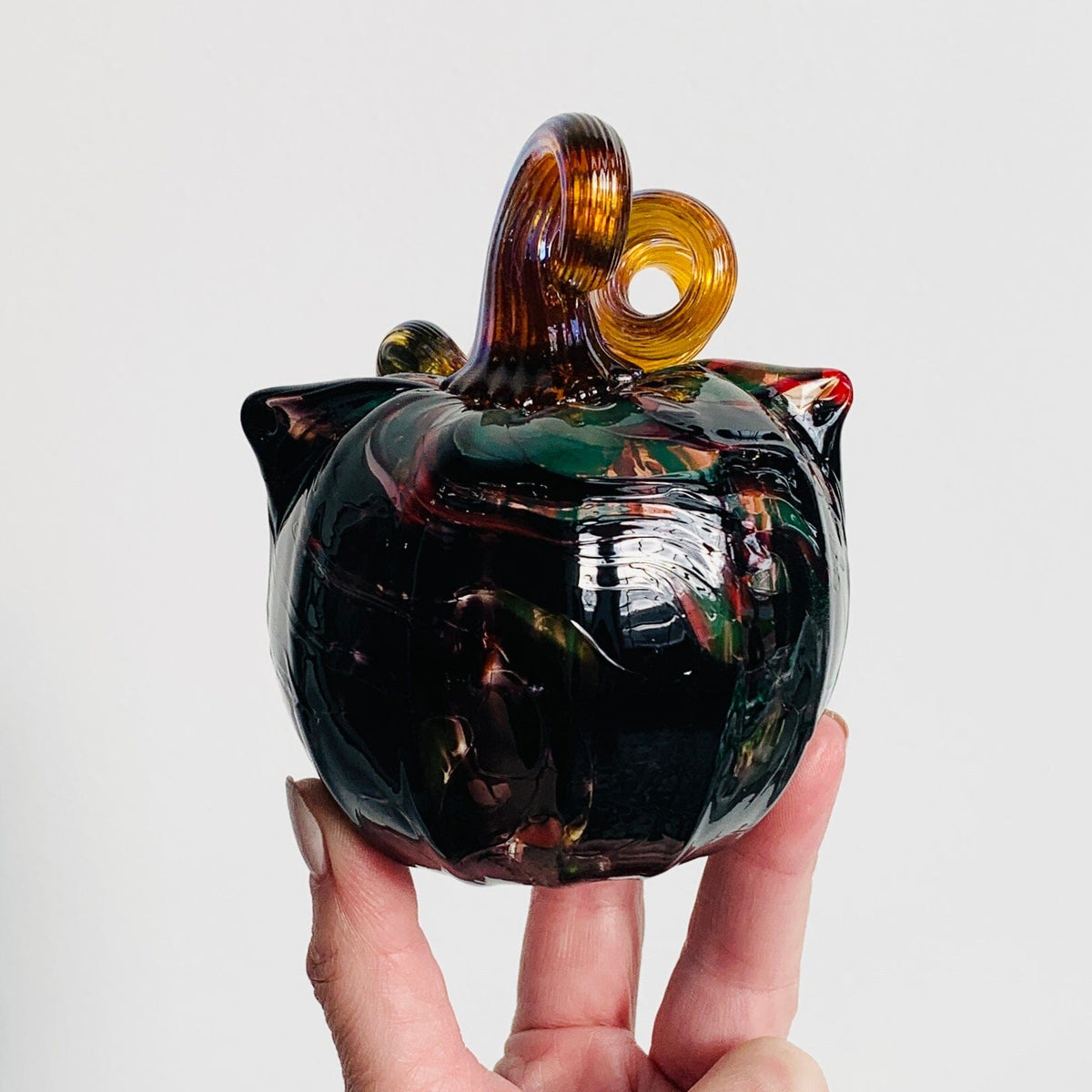 Daily Catkin 1258 Daily Pumpkin Luke Adams Glass Blowing Studio 