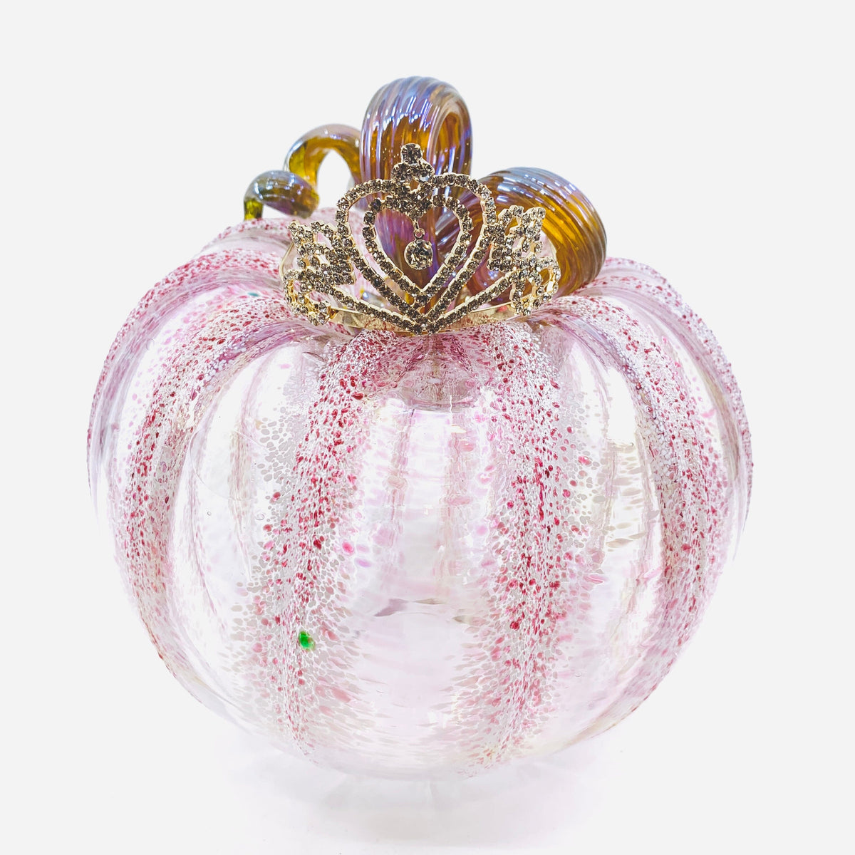 Pageant Winner Pumpkin 3650 Large Gabby Luke Adams Glass Blowing Studio 