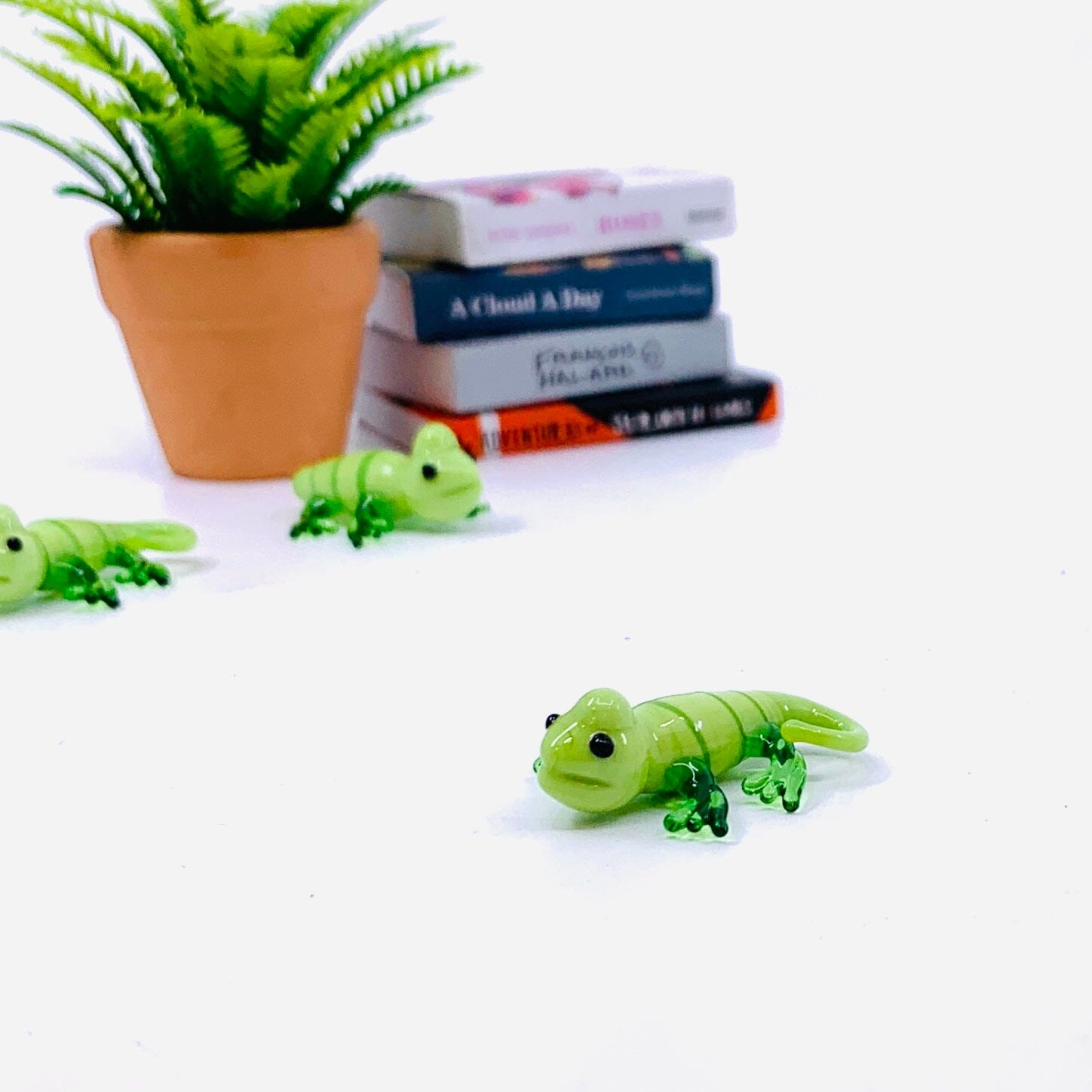 Tiny Glass Chameleon 296 Miniature GANZ 