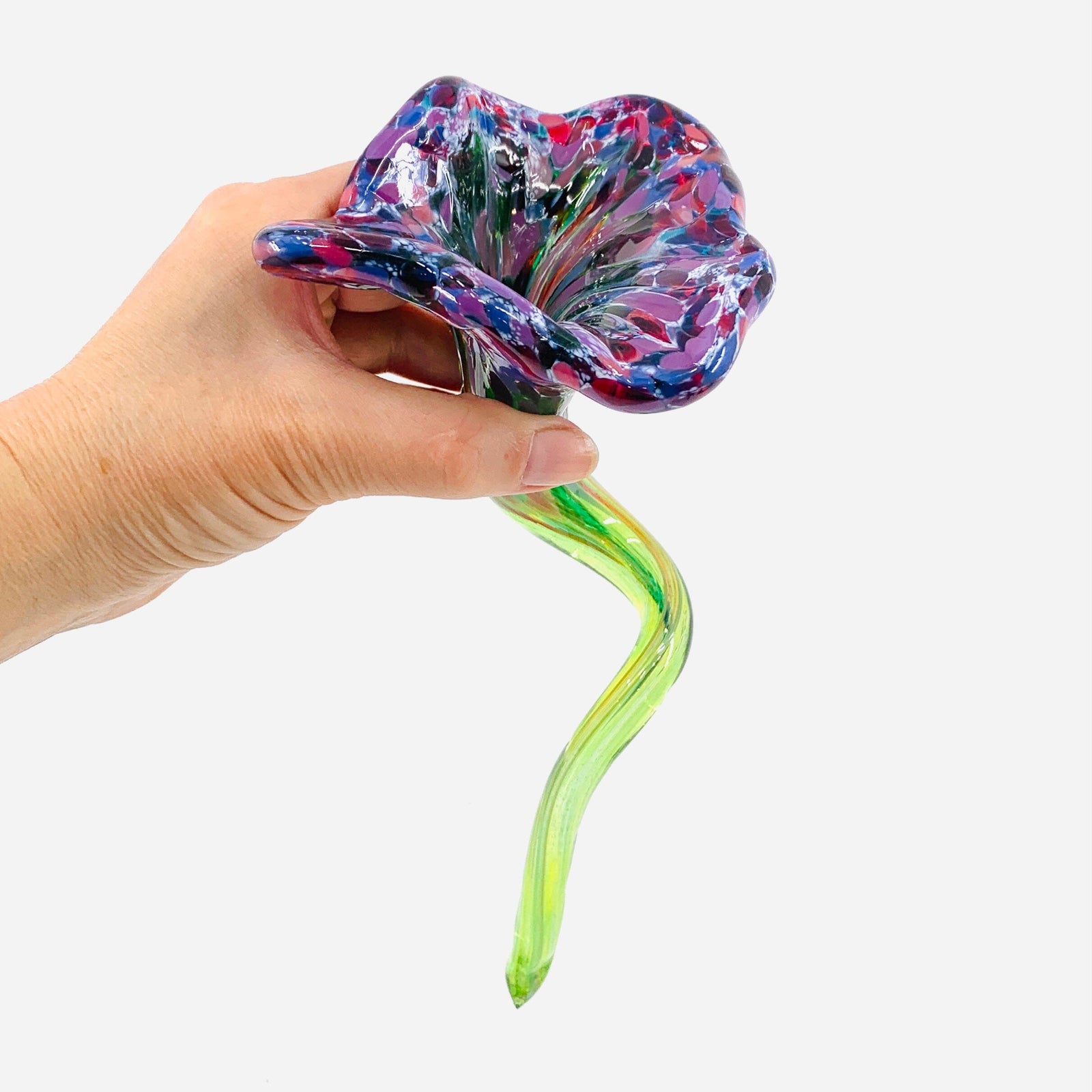 Pulled Glass Flower 86 Decor Luke Adams Glass Blowing Studio 