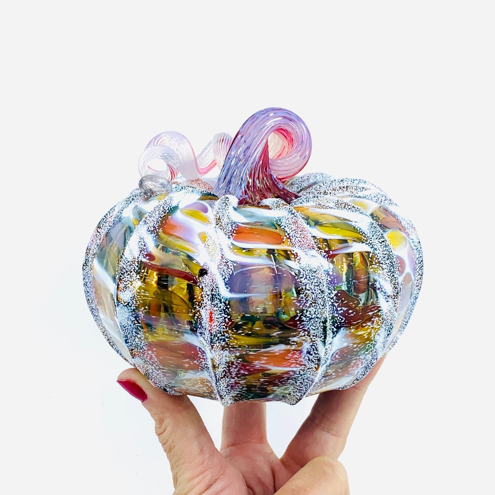 Daily Pumpkin 1823 Snowfall Squat Gabby Luke Adams Glass Blowing Studio 