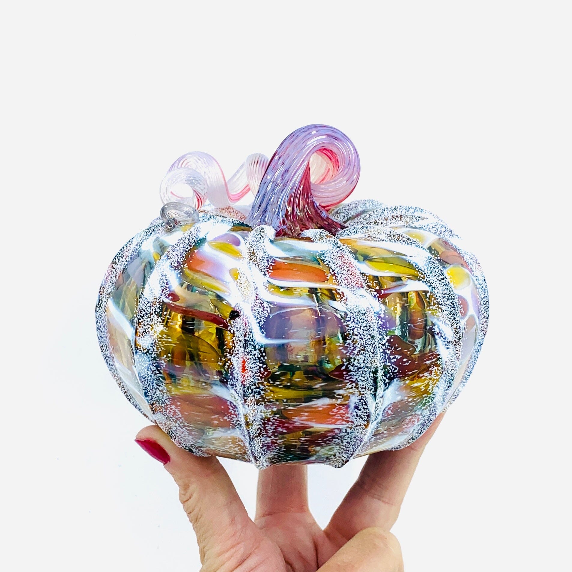 Daily Pumpkin 1823 Snowfall Squat Gabby Luke Adams Glass Blowing Studio 