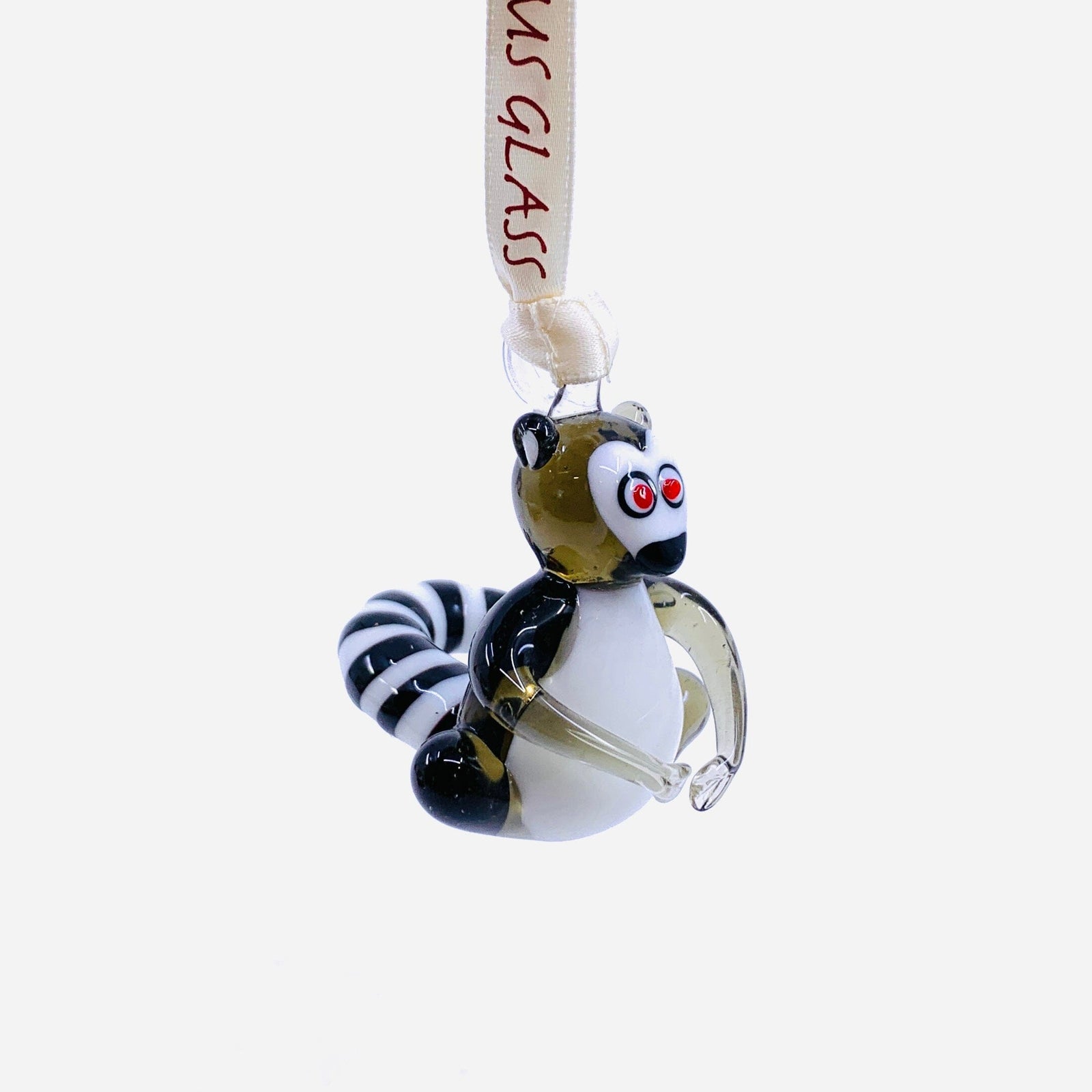 Ribbon Glass Ornament 11, Lemur Art Studio 