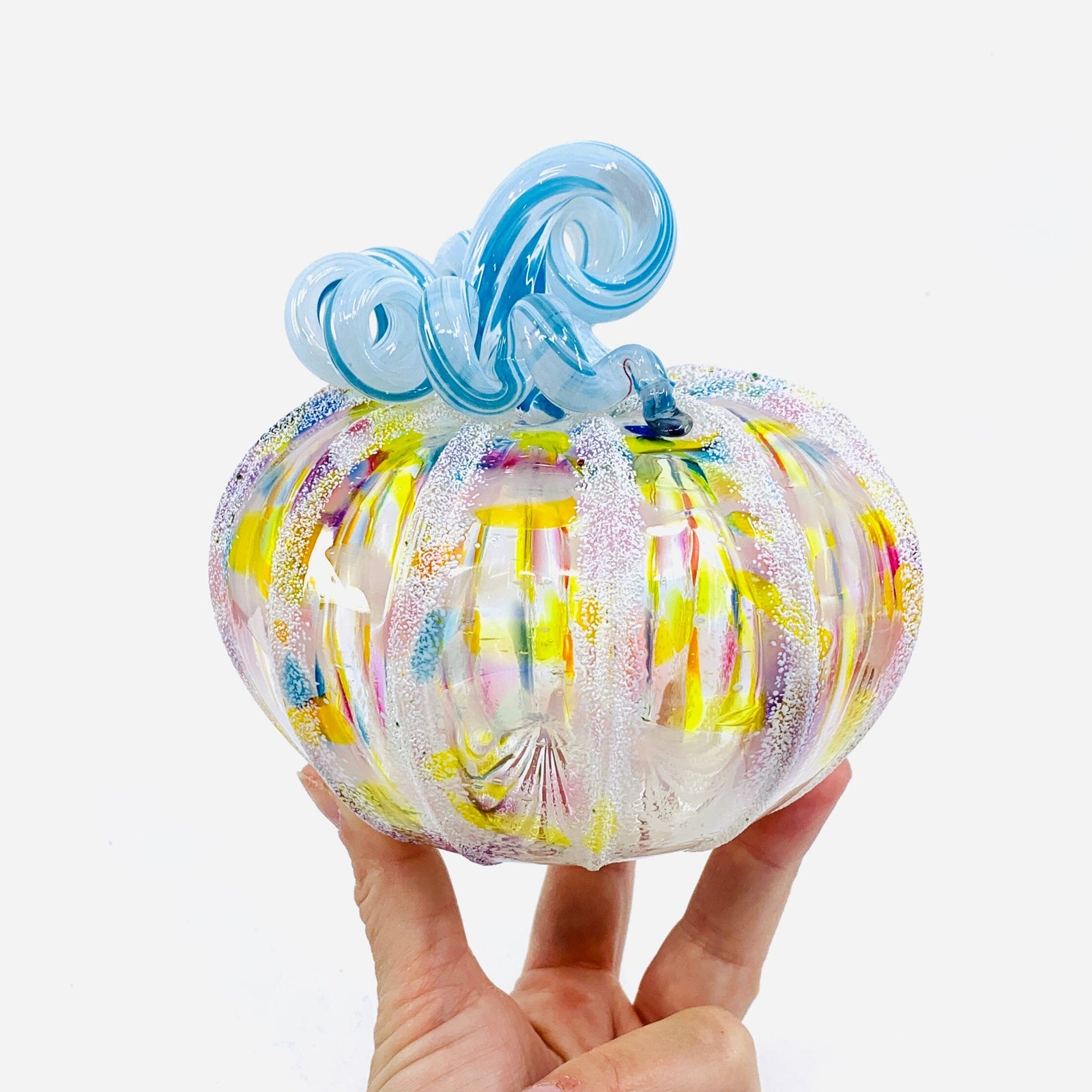 Daily Pumpkin 1716 Holiday Snowfall Squat Gabby Luke Adams Glass Blowing Studio 