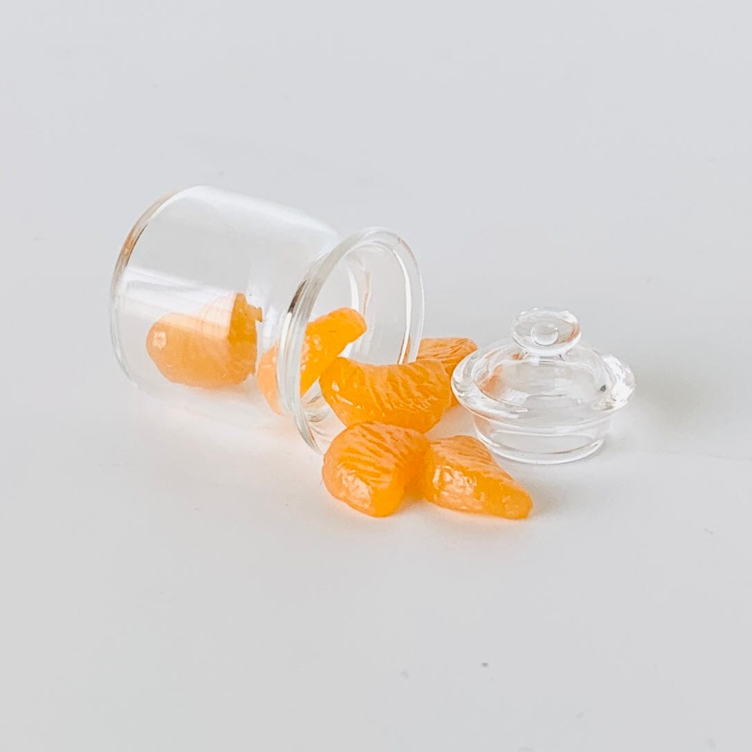 Tiniest Glass Jar of Orange Slices Miniature - 