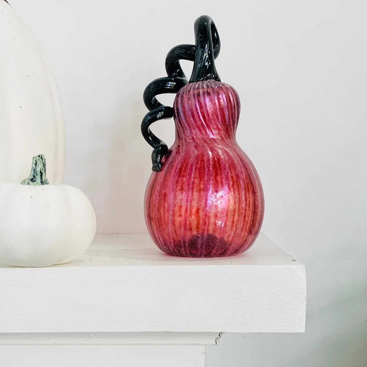Pumpkin of The Day 141 Mini Shimmer Cranberry Gourd