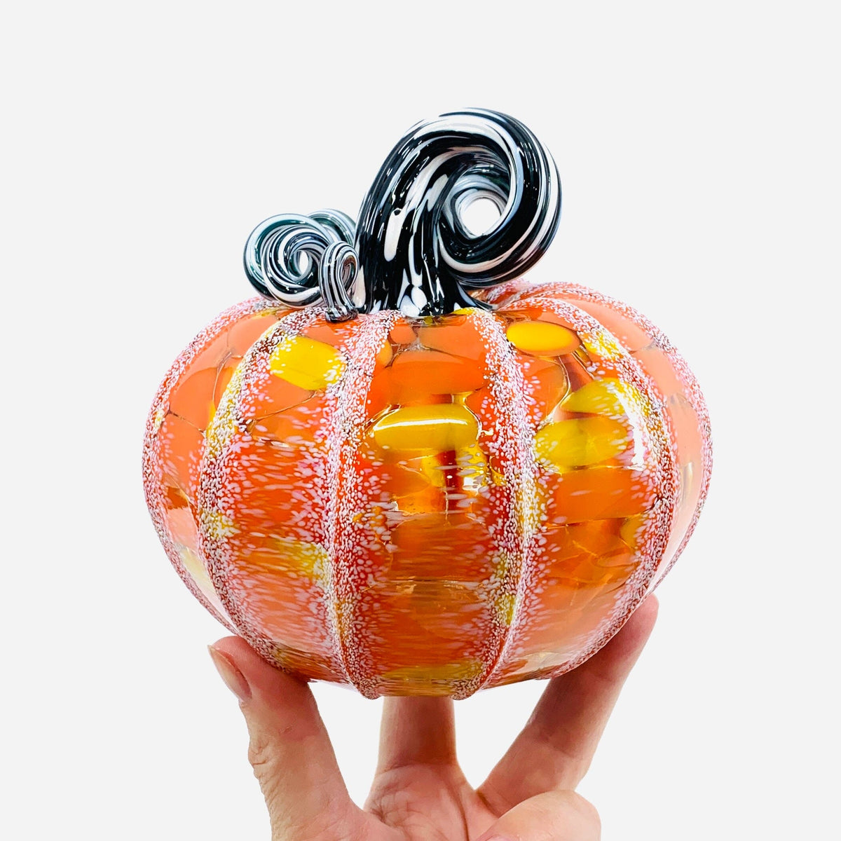 Daily Pumpkin 1286 Squat Daily Pumpkin Luke Adams Glass Blowing Studio 